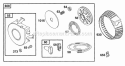 Rewind Assy Diagram and Parts List for 194412-0112-99  Briggs and Stratton Engine